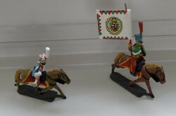 1848/49 lead horse hussars - 2 pcs - in good condition - also for collectors