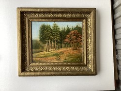 Tájkép 1900-ból , Kolonics B. szignóval .
