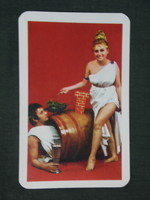 Kártyanaptár,Hajdúsági építő vasipari szövetkezet,Hajdúböszörmény,erotikus női modell,1972 ,  (1)
