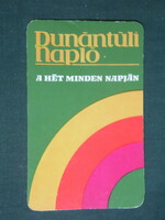 Kártyanaptár, Dunántúli Napló napilap, újság, 1978 ,  (1)