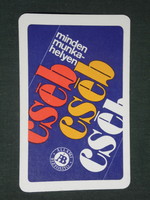 Kártyanaptár, Állami Biztosító, Cséb biztosítás,1976 ,  (1)