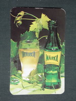 Card calendar, brands of soft drinks, wine companies, 1978, (1)