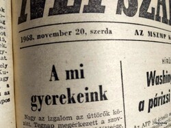 1968 November 20 / people's freedom / for birthday, as a gift :-) original, old newspaper no.: 25861