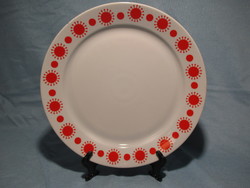 Retro lowland red polka dot, sunny cake tray, serving plate