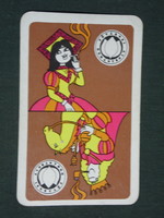 Kártyanaptár, Fővárosi dohányboltok,grafikai rajzos,humoros, 1975 ,  (1)