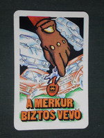 Kártyanaptár,MERKUR autókereskedelmi vállalat,grafikai rajzos,Lada,Polski Fiat autó, 1978 ,  (1)