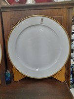 Danish, Denmark Royal Copenhagen, Copenhagen 1889, large monogrammed serving bowl, plate. 33 Cm.