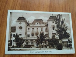 Old postcard, Hévíz spa, Gabi villa, Karinger photo, 1944