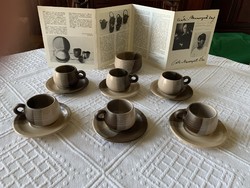 Csáki-Maronyák éva ceramic coffee set