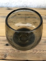 Retro super minimalist glass vase Czechoslovakia?