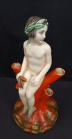 Artdeco ceramic vienna mermaid statue