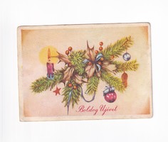 B:065 búék - New Year's postcard 1957