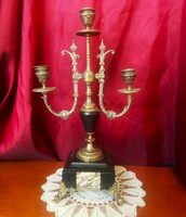 XIX. Century bronze - marble candle holder !!