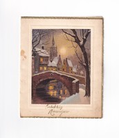 K:072 Karácsonyi képeslap postatiszta