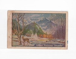 K:077 Christmas antique postcard