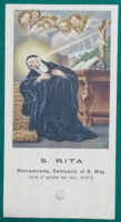 With the relic of St. Rita - holy card, prayer picture