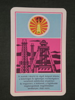Kártyanaptár, Bányaipari bányász szakszervezet,grafikai rajzos,,1972 ,  (1)