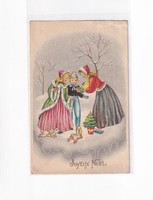 K:087 Christmas antique postcard