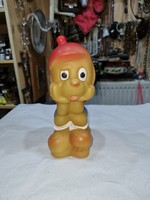 Old toy rubber figure