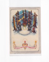 K:096 Karácsonyi  antik képeslap (Irredenta Bozó)