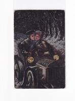 K:115 búék - New Year's antique postcard (artistic)