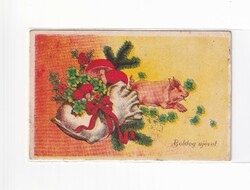 K:122 búék - New Year antique postcard