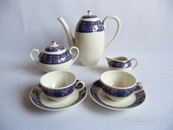 Zsolnay floral coffee set for 2 people