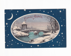 K:128 búék - New Year antique postcard