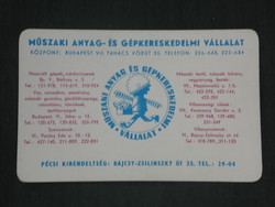 Kártyanaptár, Kártyanaptár,Magév gépkereskedelmi vállalat,Budapest, 1972 ,  (1)
