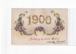 K:125 BÚÉK - Újév antik képeslap 1899
