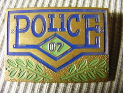Retro police 07 board game badge is rare