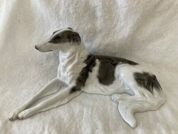 Rosenthal porcelain / reclining greyhound dog figure, sculpture