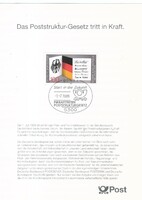 Commemorative sheets, fdcs 0411 (bundes) mi eb 1-1989 EUR 2.00