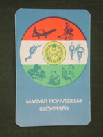 Card calendar, mhsz, national defense association, sports association, 1972, (1)