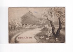 K:109 búék - New Year antique postcard