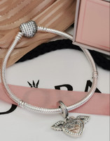 Pandora bracelet with heart charm