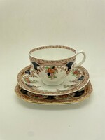 English Sutherland porcelain cup and saucer Imari design