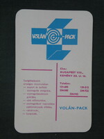 Card calendar, 23. Sz. Volán pack, volánsped, freight taxi, Budapest, 1972, (1)