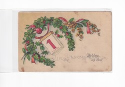 K:112 búék - New Year antique postcard