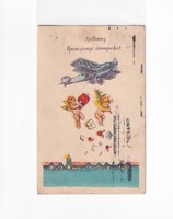 K:094 Christmas antique postcard