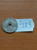Belgium belgique - belgie 5 centimes 1938 nickel-brass, iii. King Leopold s373