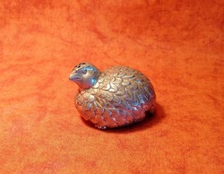 Special vintage Gucci silver plated quail pewter salt shaker