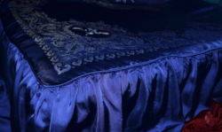 Heavy silk brocade bedspread