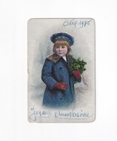 K:097 Karácsonyi  antik üdv.kártya-képeslap (Fotók) Modern