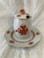 Herend porcelain with Appony decor / honey-mustard bowl, dish 1957