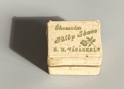 János Fülöp Hódmezővásárhely jeweler paper box c1900