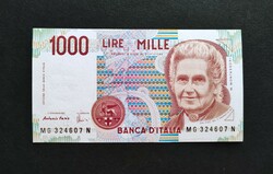 Olaszország 1000 Lire / Líra 1990, UNC