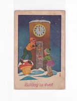 K:114 búék - New Year antique postcard