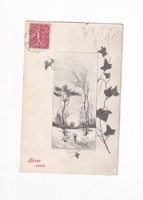 K:139 búék - New Year antique postcard 1907