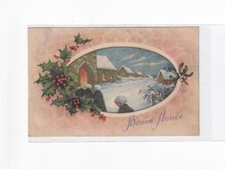 K:093 Christmas antique postcard